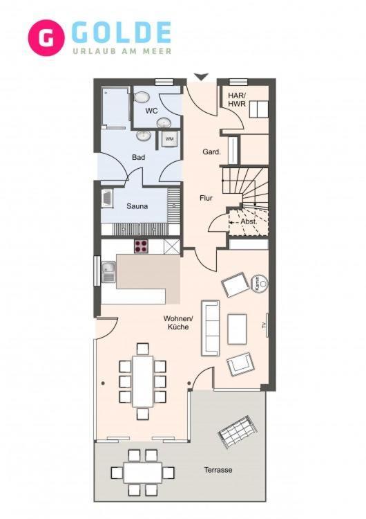 Strandburg Spo Ferienhaus Strandburg Spo - 3 장크트 피터 오르딩 외부 사진